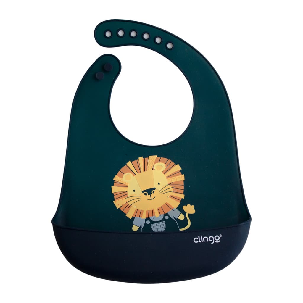 Babador Silicone Flex Clingo com Bolso Cata-migalhas