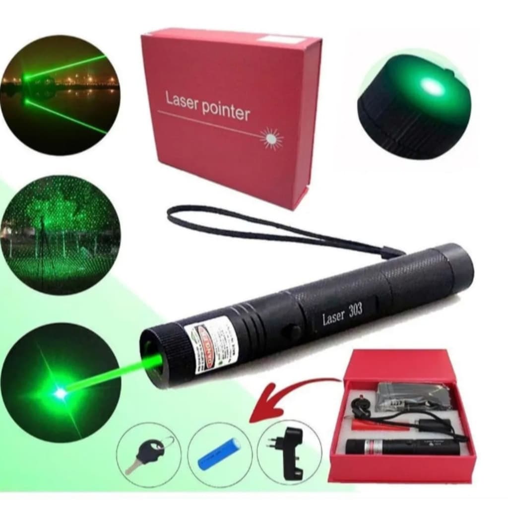 Caneta Laser Pointer Verde Ultra Forte Alcance 50km