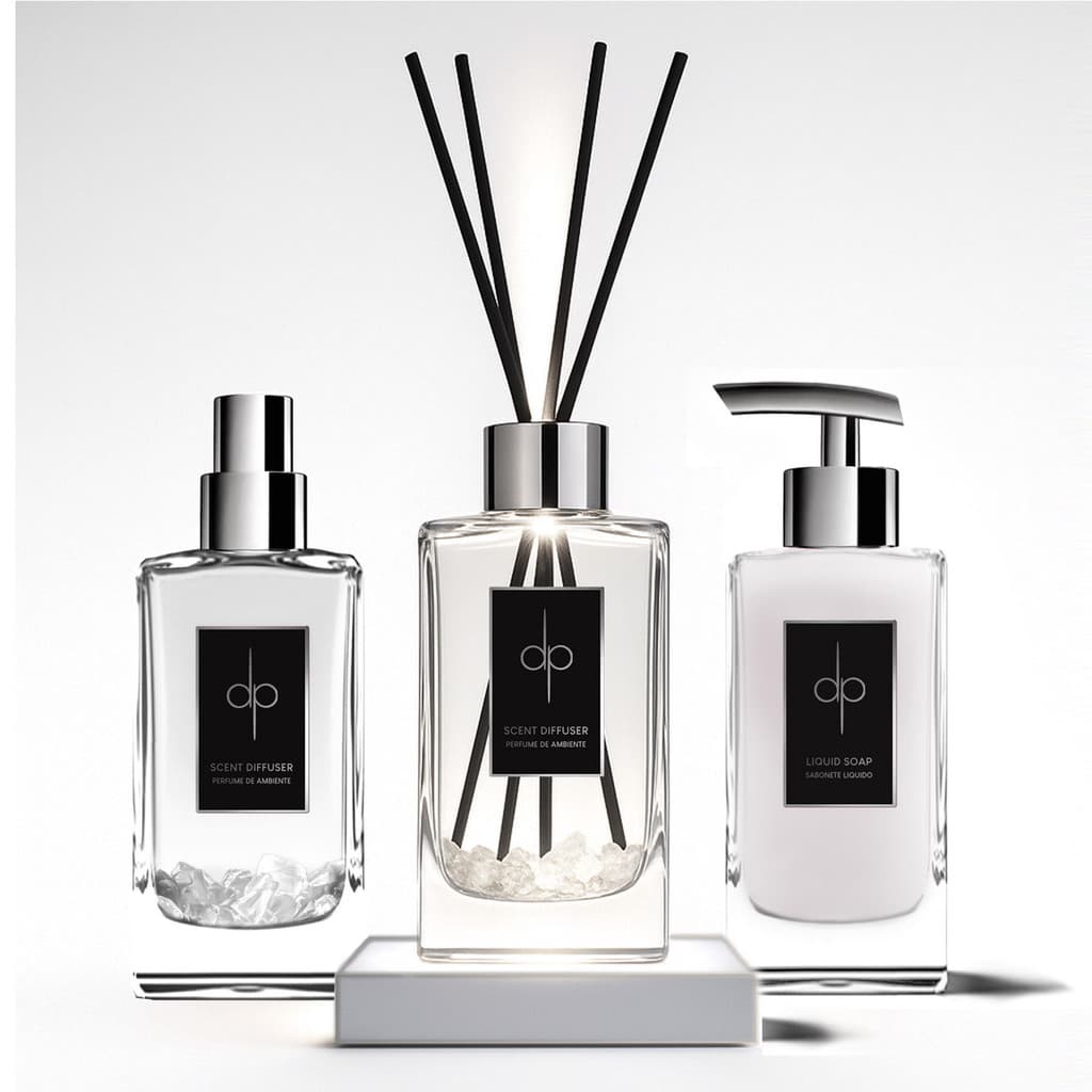Kit Lavabo - Aromatizador & Spray & Sabonete - Crystal(Chá Branco) LED