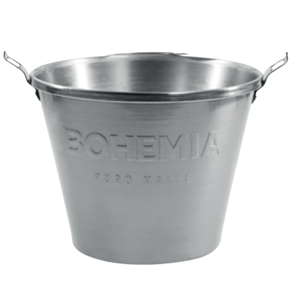 Balde De Gelo Cerveja Bohemia Alto Relevo 6 Litros Alumínio