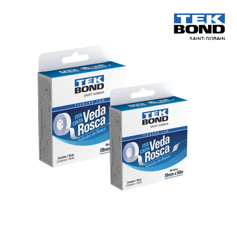 FITA VEDA ROSCA 18MMX50M 02 PCS TEKBOND