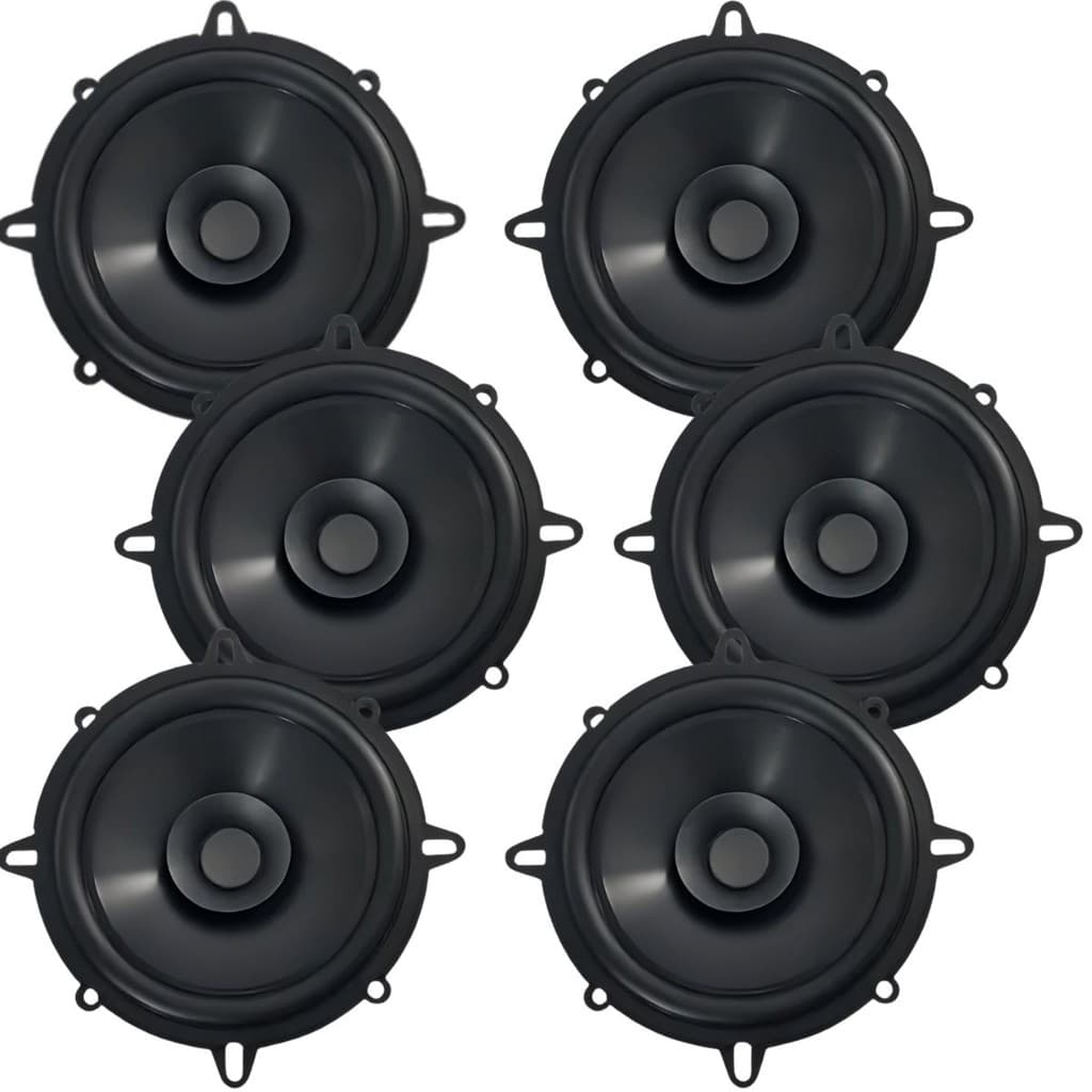 Kit 6 Alto Falantes Bomber 5 Pol 50w 4 Ohms Porta Carro Som