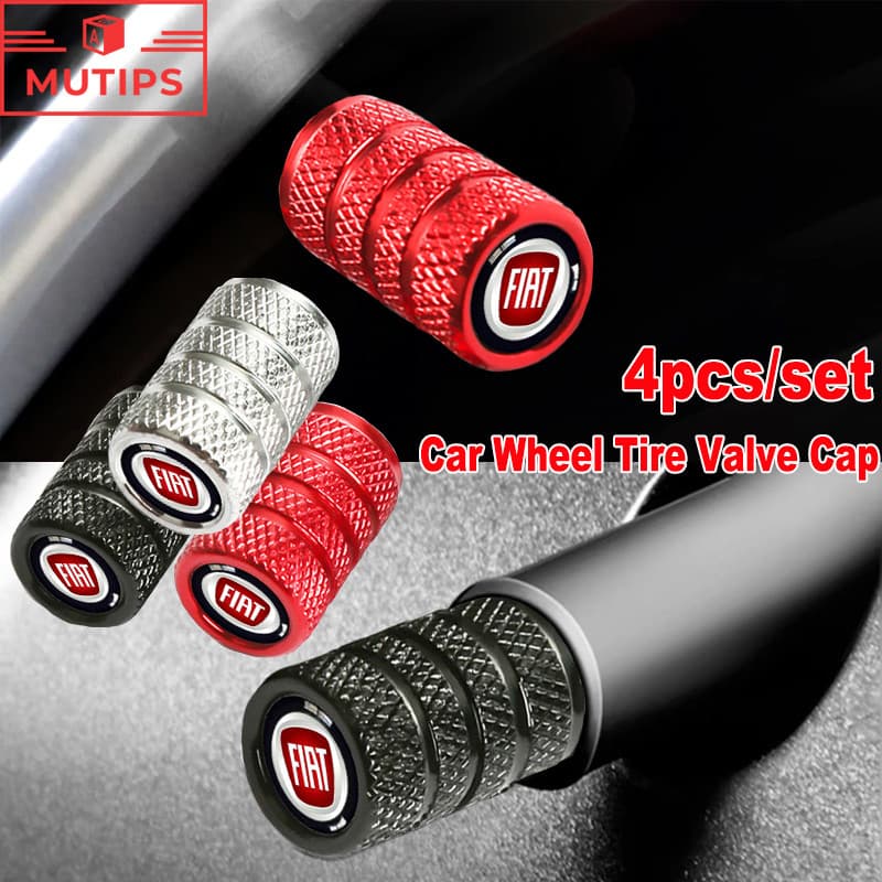 Fiat 4 Pcs Tampa Da Haste Válvula De Ar Do Pneu De Carro Contra Poeira Roda Para Strada Argo Mobi Toro Fastback Pulse Cr