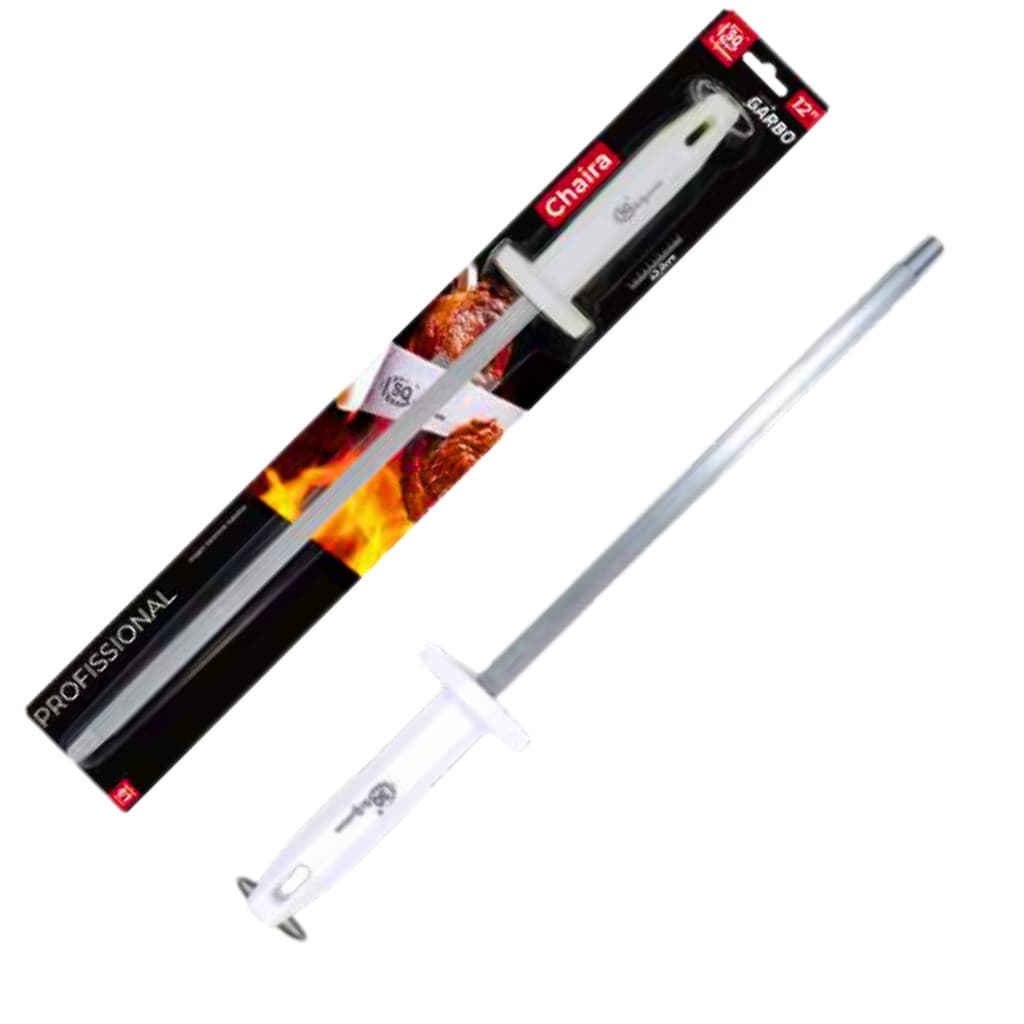 Amolador Chaira Profissional 12 polegadas Açougueiro Aço Inox
