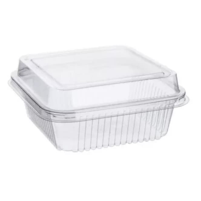 50un Embalagem Bolo de Pote Brigadeiro Doce 200ml Quadrada G650