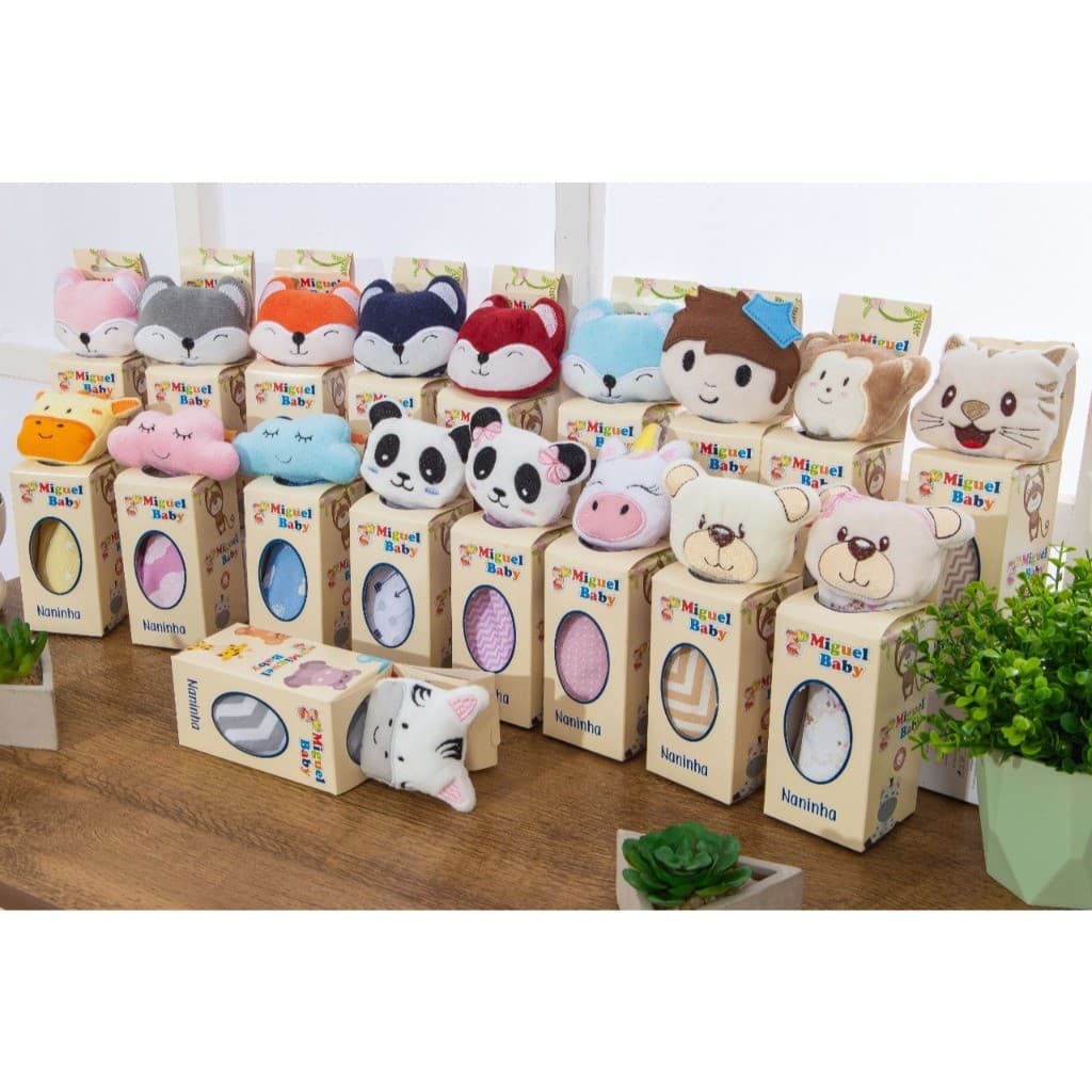 Naninha Para Bebe Com Prendedor De Chupeta Paninho de Boca Porta Chupeta para Bebê Cheirinho de Bebe