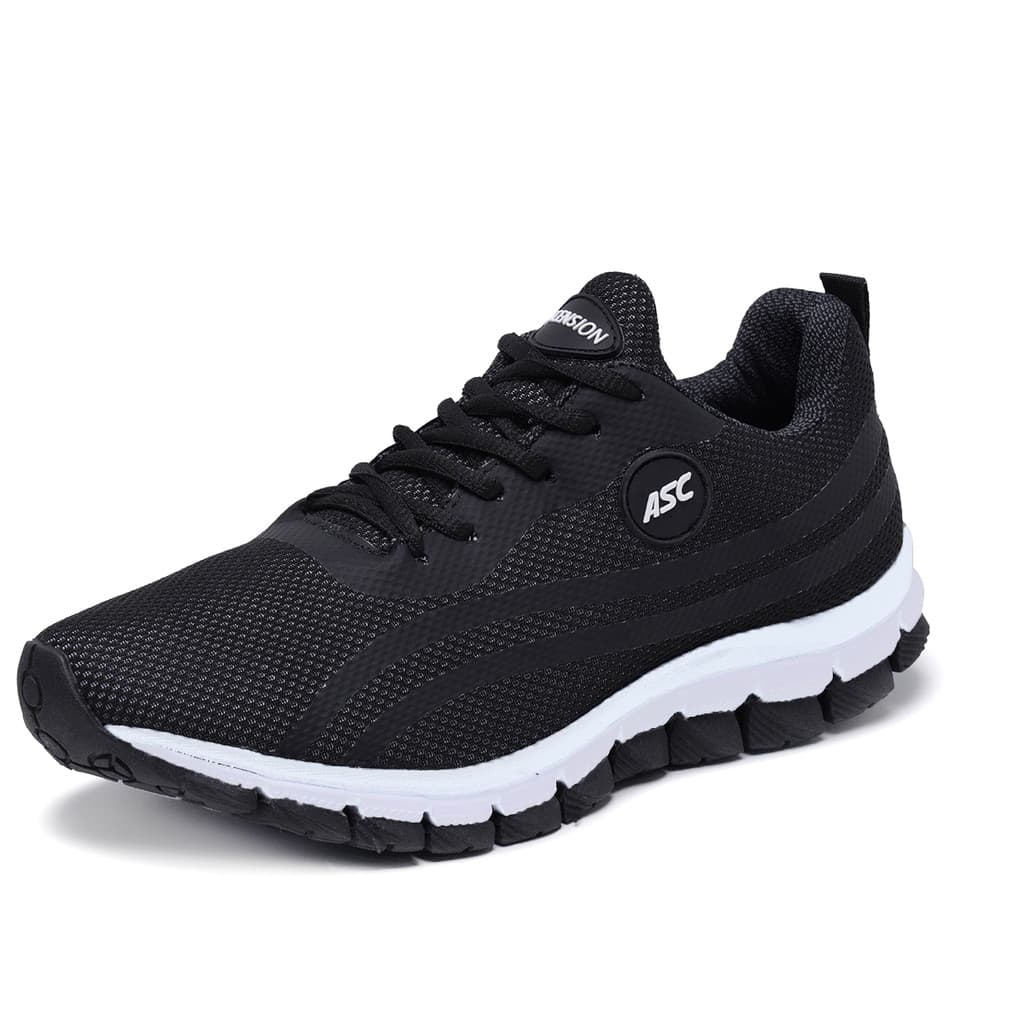 Tênis Esportivo Masculino Feminino Unissex Corrida Caminhada Academia Preto Leve e Macio N 34 a 45, 46, 47,48