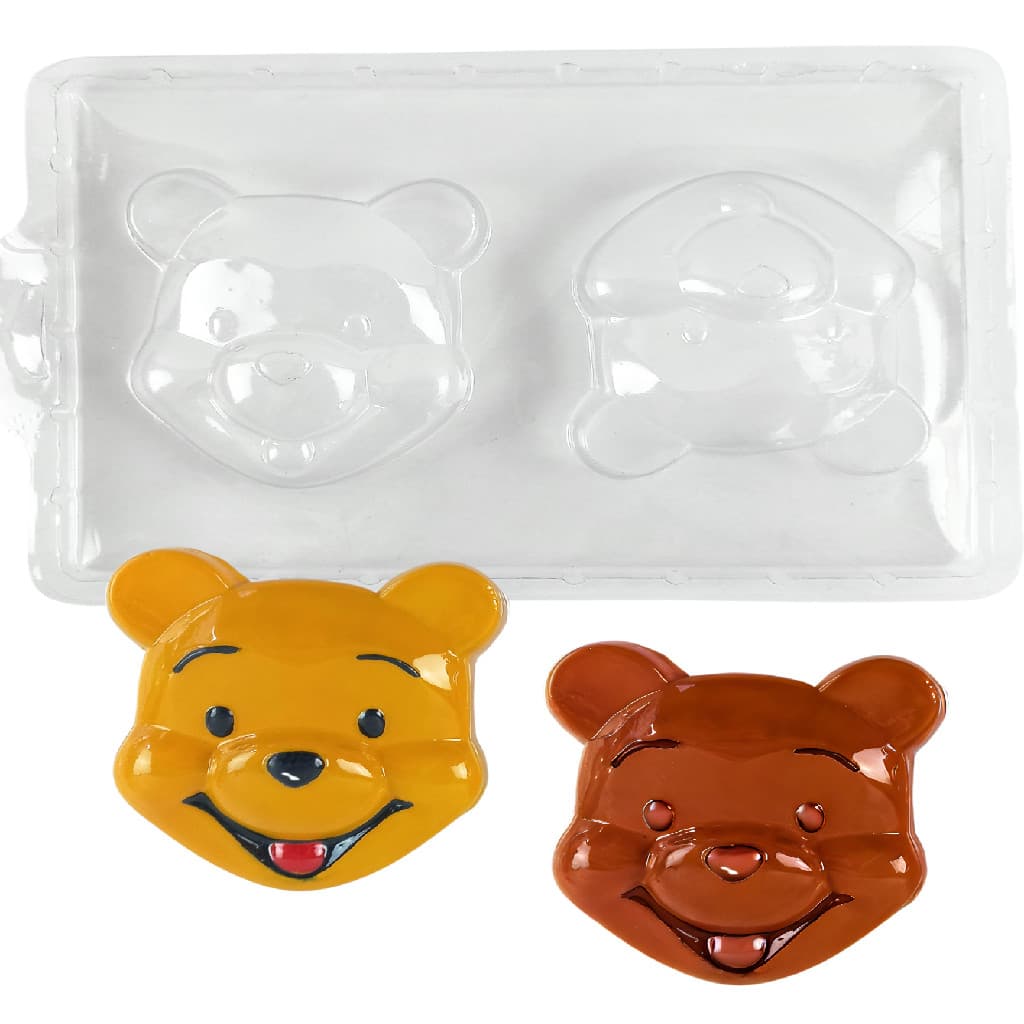 10 Forma Simples Molde para Chocolate Ursinho Puff Urso Infantil Fofo Desenho Animado Personagem