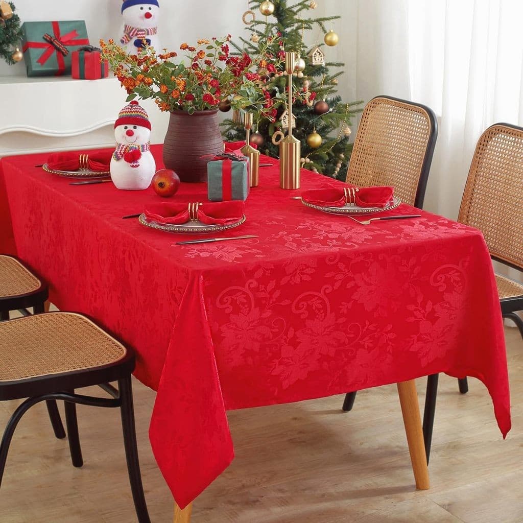 Toalha De Mesa  4 Lugares Jacquard Original Tecido Grosso