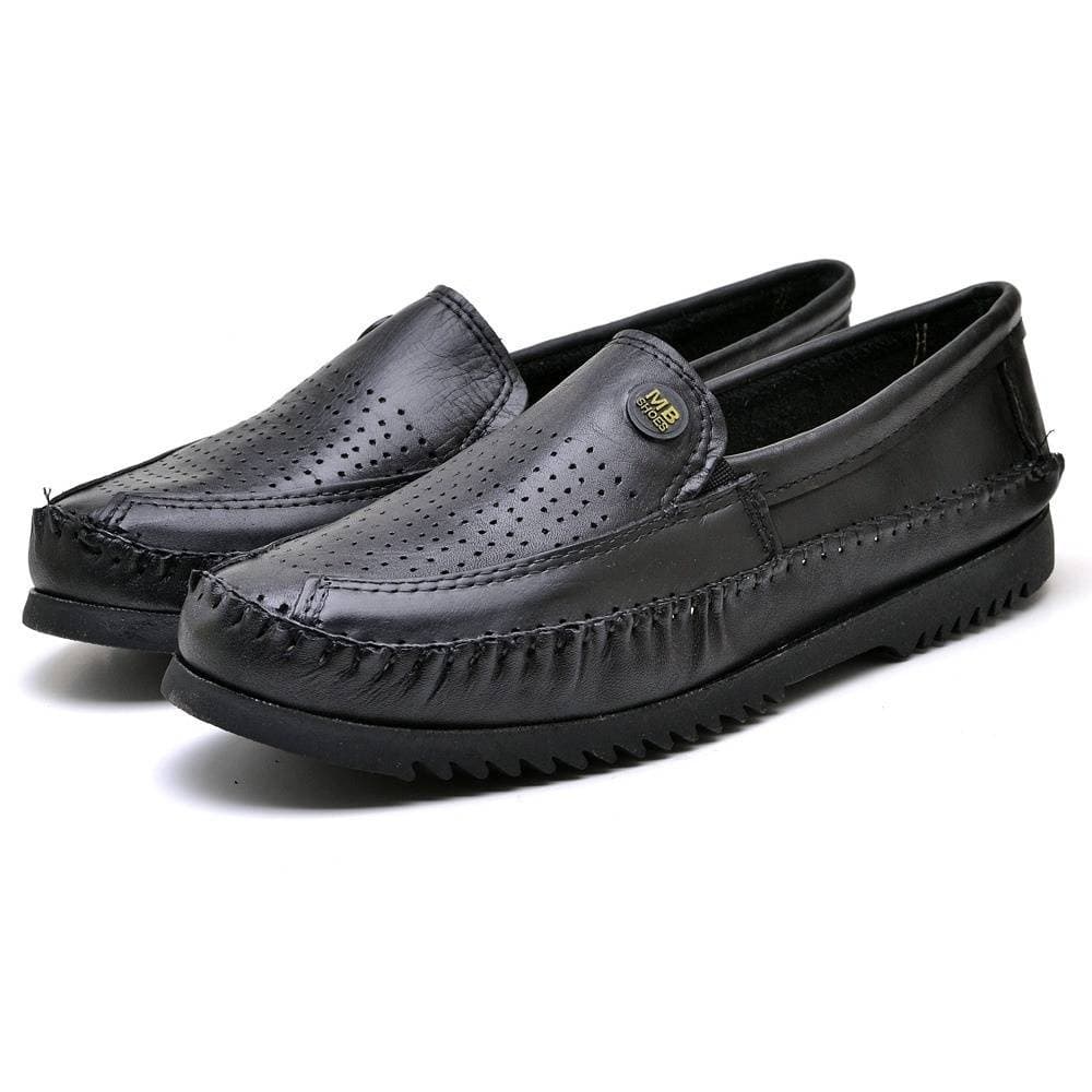 Mocassim Masculino Sapatilha Em Couro Sintético Leve e Confortável