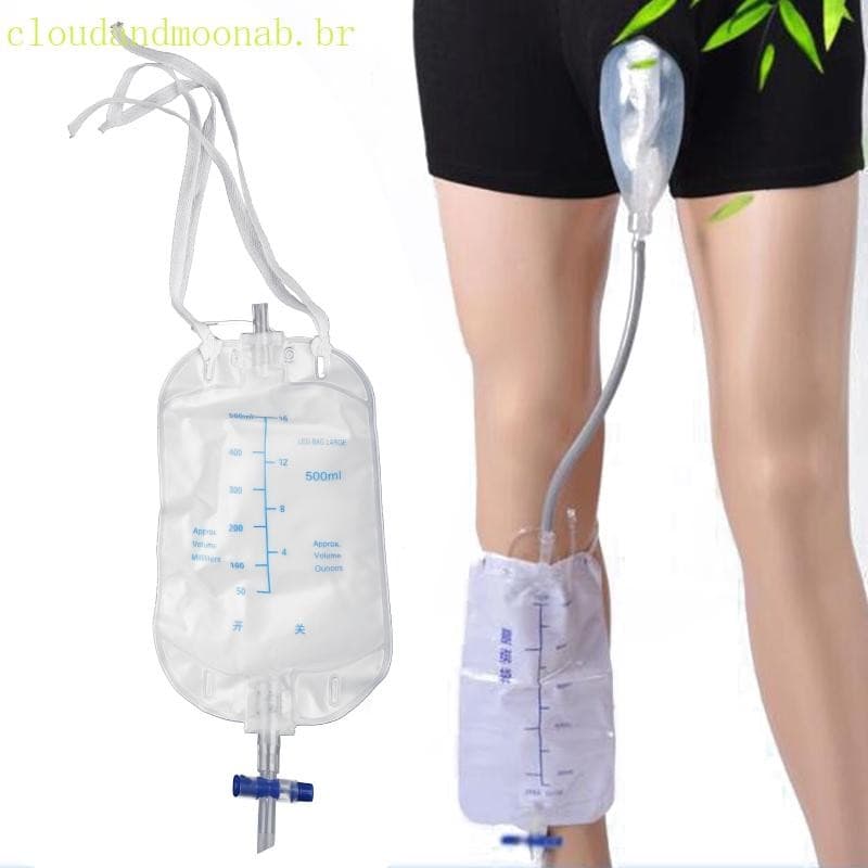 CLO Wearable Saco Urina Incontinência Calças Silicone Funil Coletor Masculino