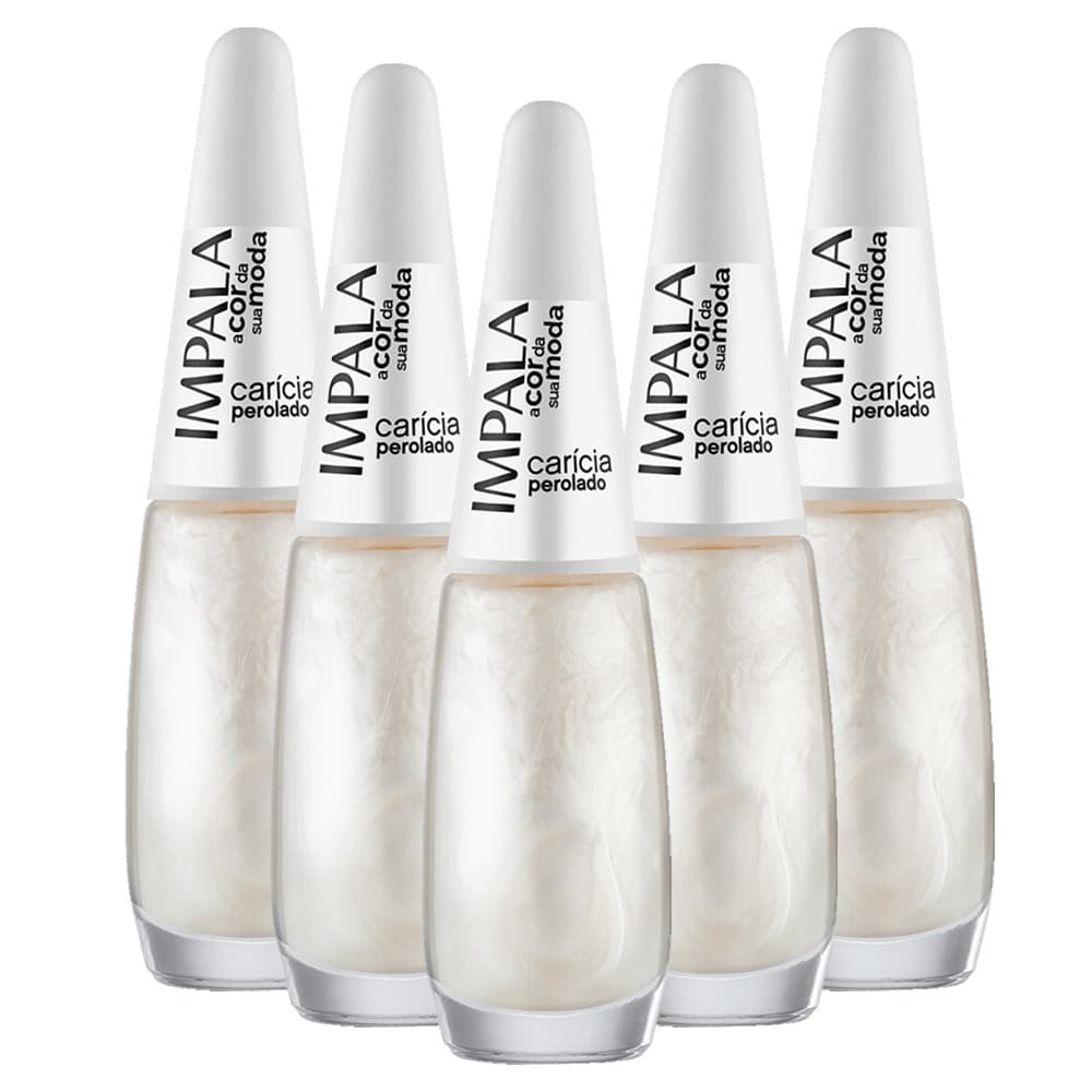 Kit 5 Esmaltes Coleção A Cor da Sua Moda Cor Carícia Impala