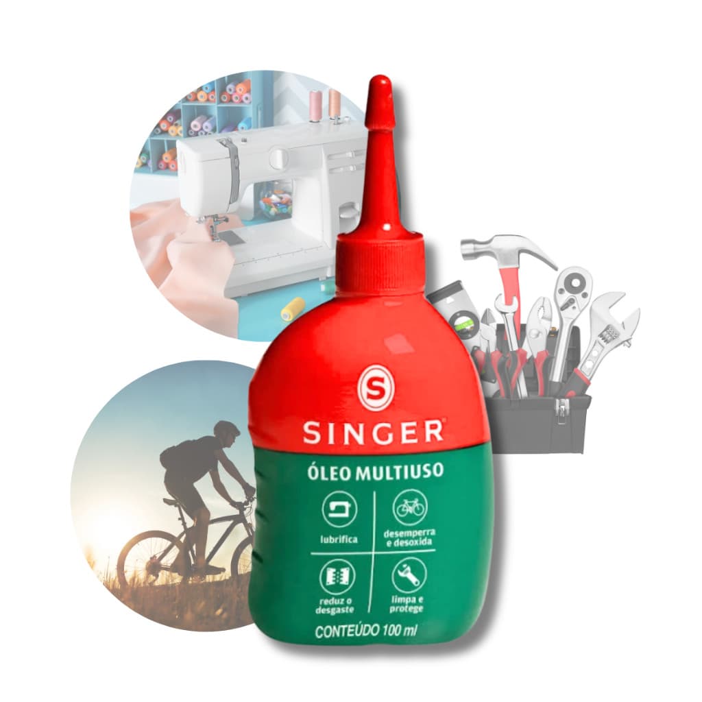 Óleo Singer Óleo de Máquina de Costura Oléo Multi Uso Lubrificante Fechadura 100ml8