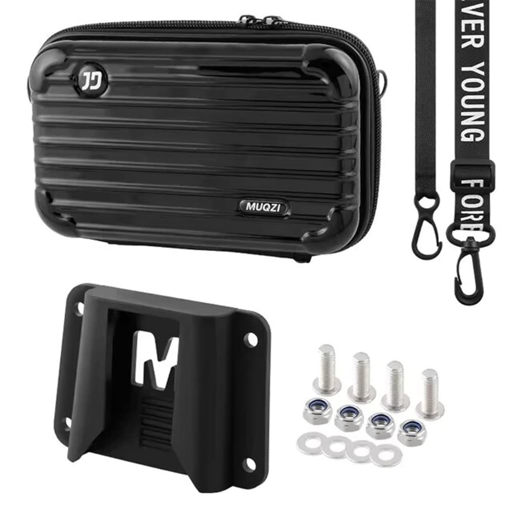 Bolsa Adaptável Móvel Frontal Preto Ciclismo Bike Brompton - Muqzi