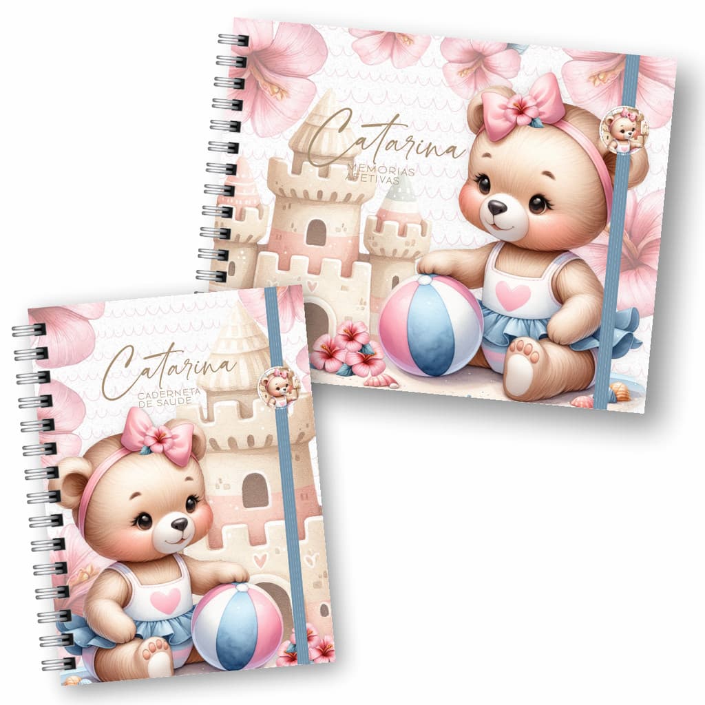 Caderneta De Vacinação Livro Do Bebê Personalizado Nome Kit