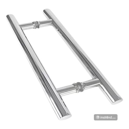 Puxador Porta Tubular Inox 304 Polido Pivotante 80cm - 32mm