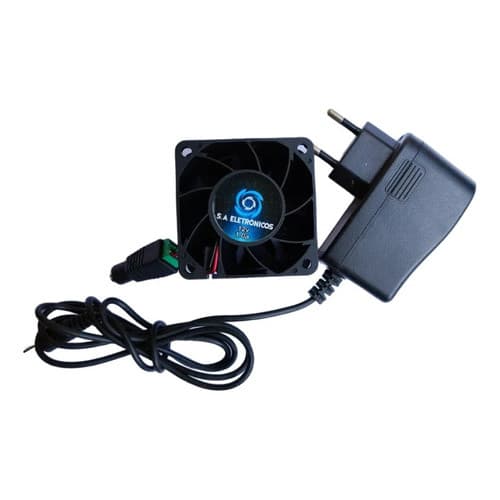 Kit Ventoinha  Fan Resfriamento De Aparelho Potente + Fonte