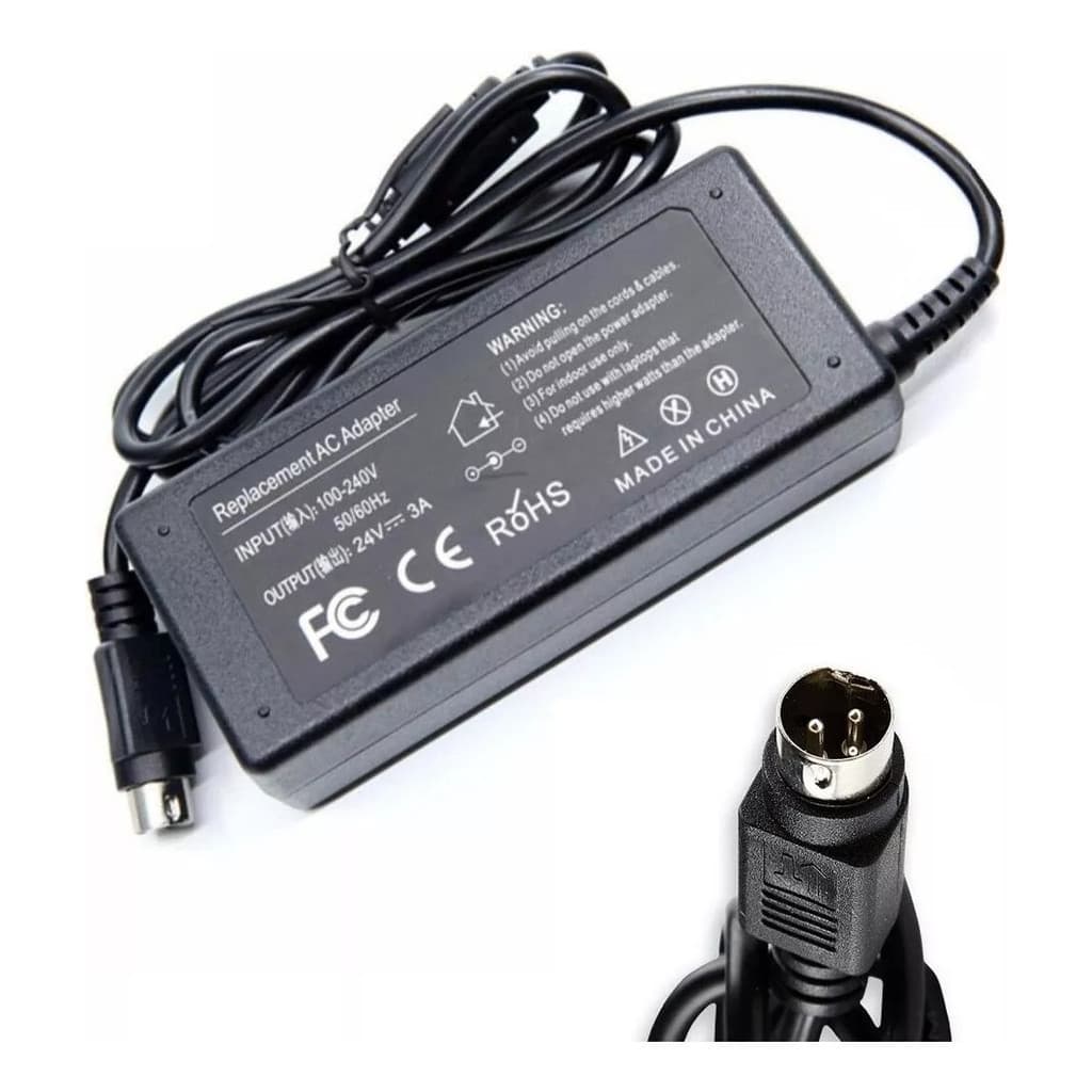 Fonte Impressora Termica Fiscal Elgin 24v 2a 3 Pinos Nova