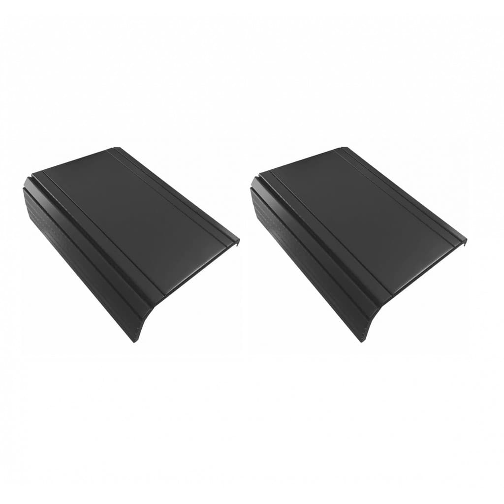 Kit 02un Esteiras Suporte Reta Flexivel P/ Braço Sofá Preta