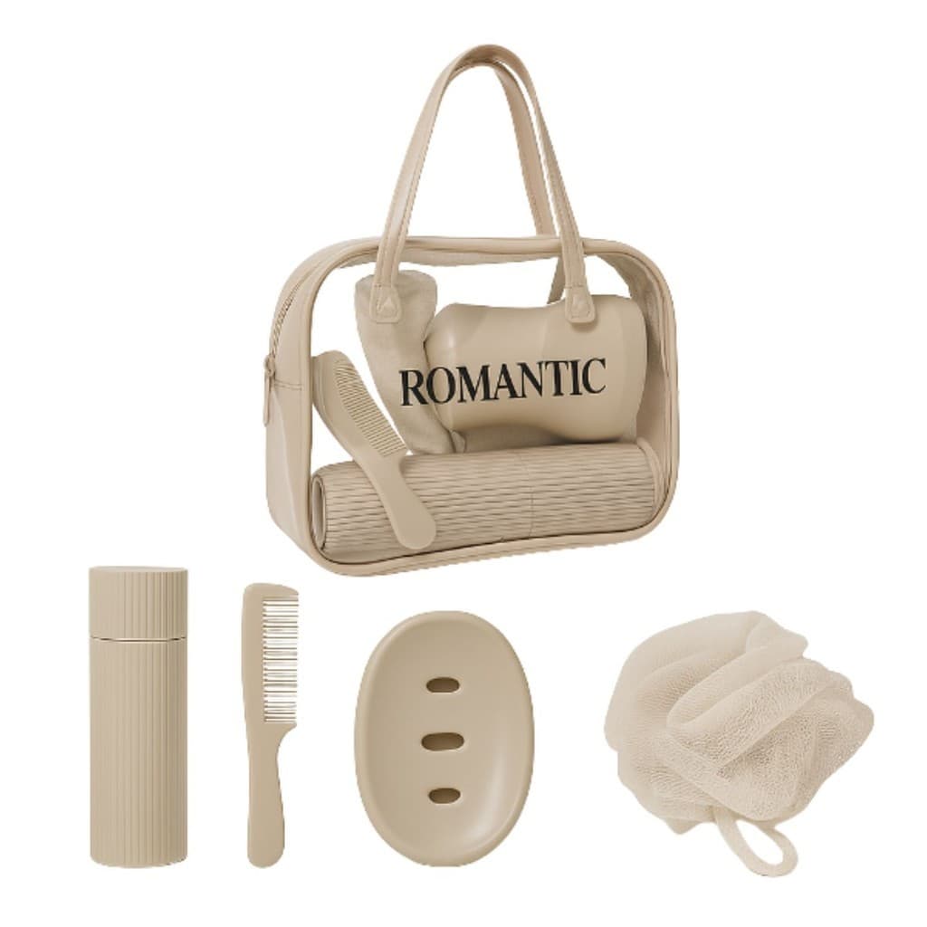 Bolsa Multiuso Organizadora Kit Banho 4 Acessórios Necessaire Maquiagem Viagem