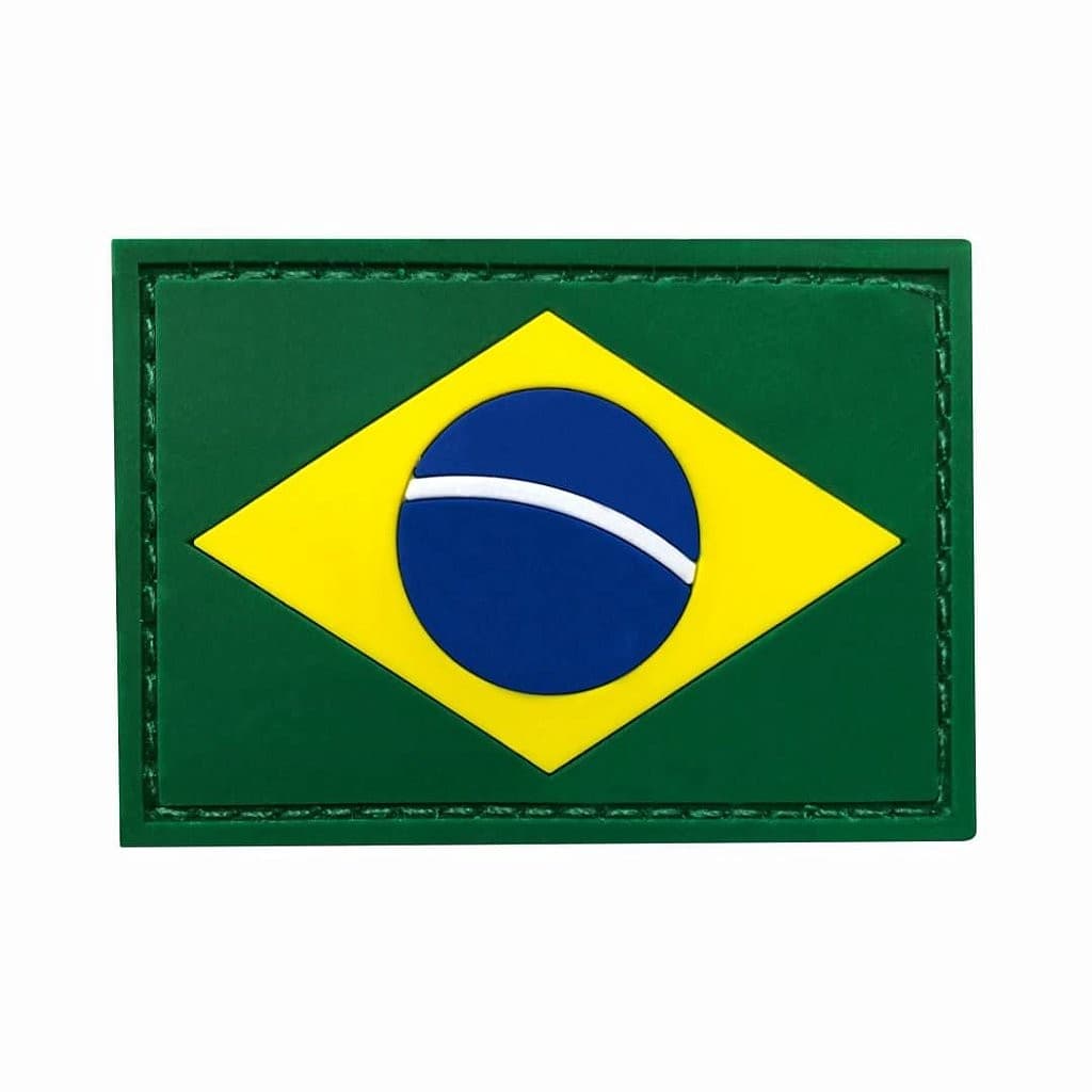 Patch Bandeira do Brasil Estilizada Rapina Militar