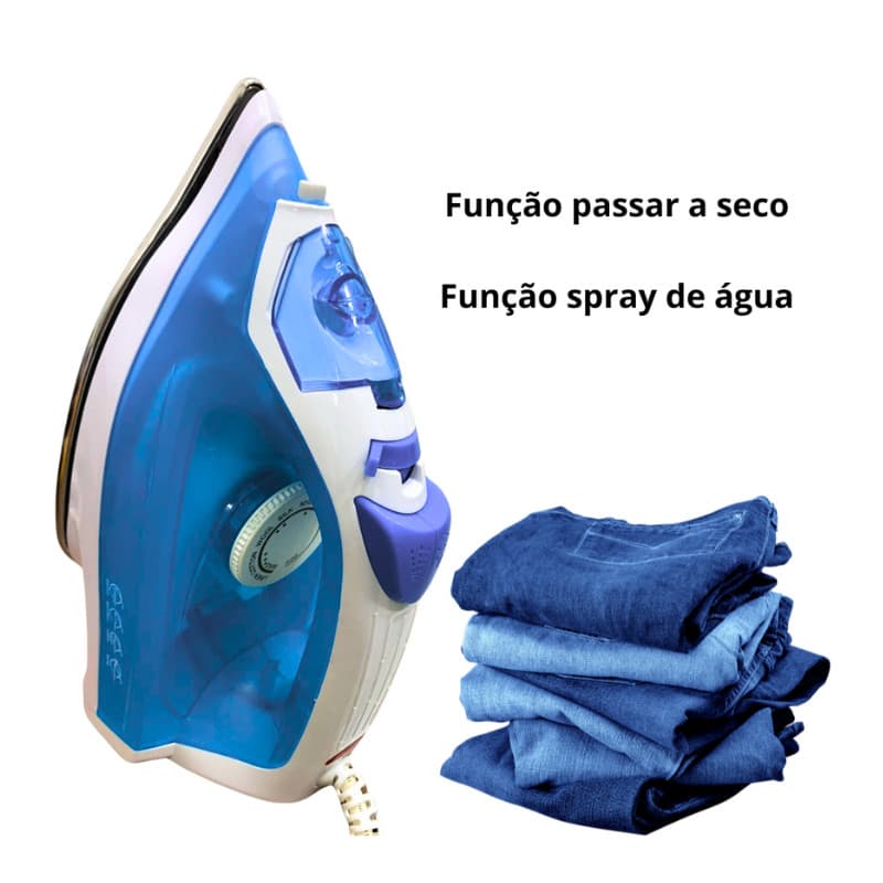 Ferro De Passar Roupa A Vapor 110v 220v Passar A Seco Economia Eletrodoméstico Eficiente
