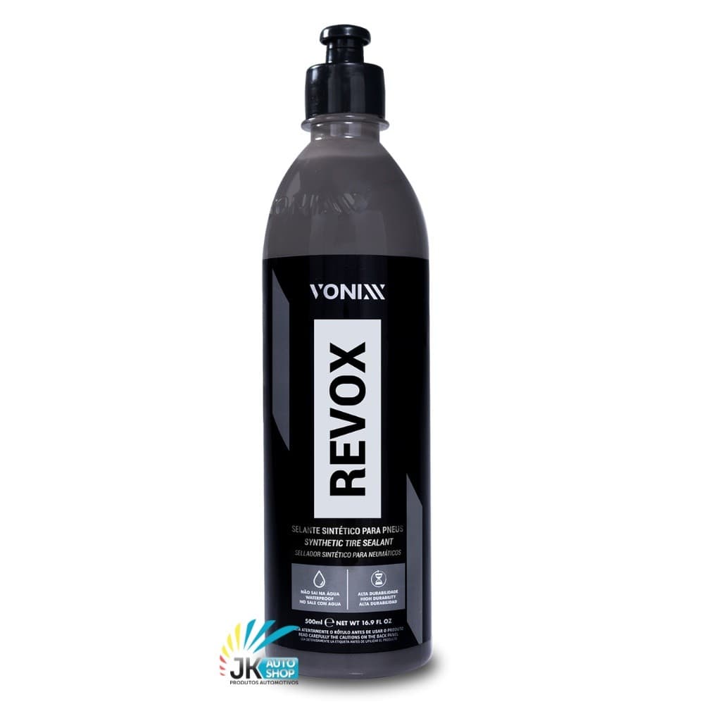 Revox Selante Sintético Para Pneus Pretinho Para Pneus Efeito Pneu Novo 500ml Vonixx