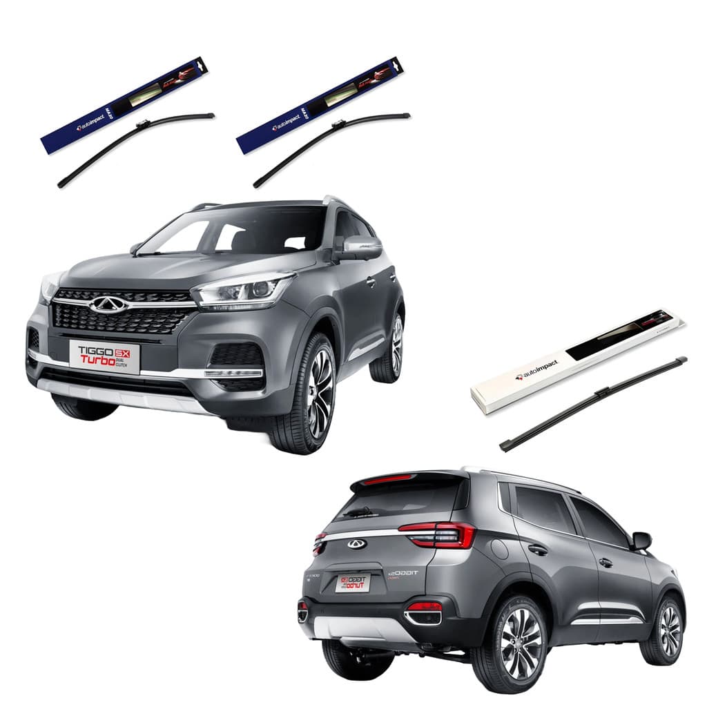 Kit 3 Palhetas Limpador Parabrisa Autoimpact - Linha Chery