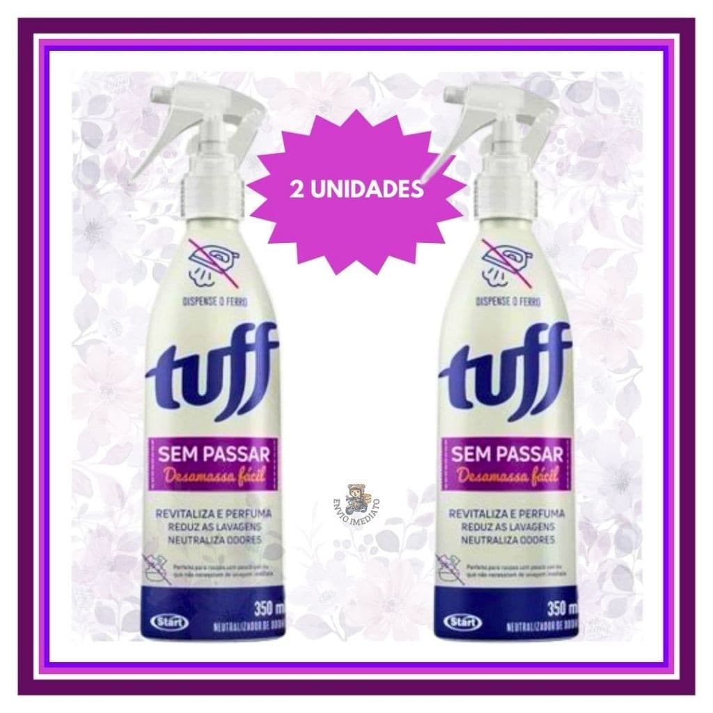 Tuff Desamassa Roupa Sem Passar Fácil 350ML Neutraliza De Odores Spray Sem Ferro Start Praticidade