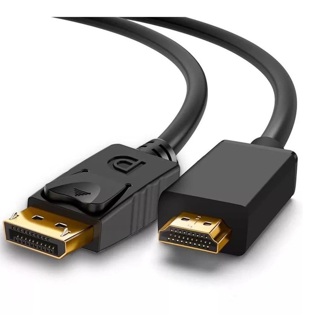 Cabo Displayport para HDTV HDMI 1.8M Full HD 1080P/ Pronta Entrega