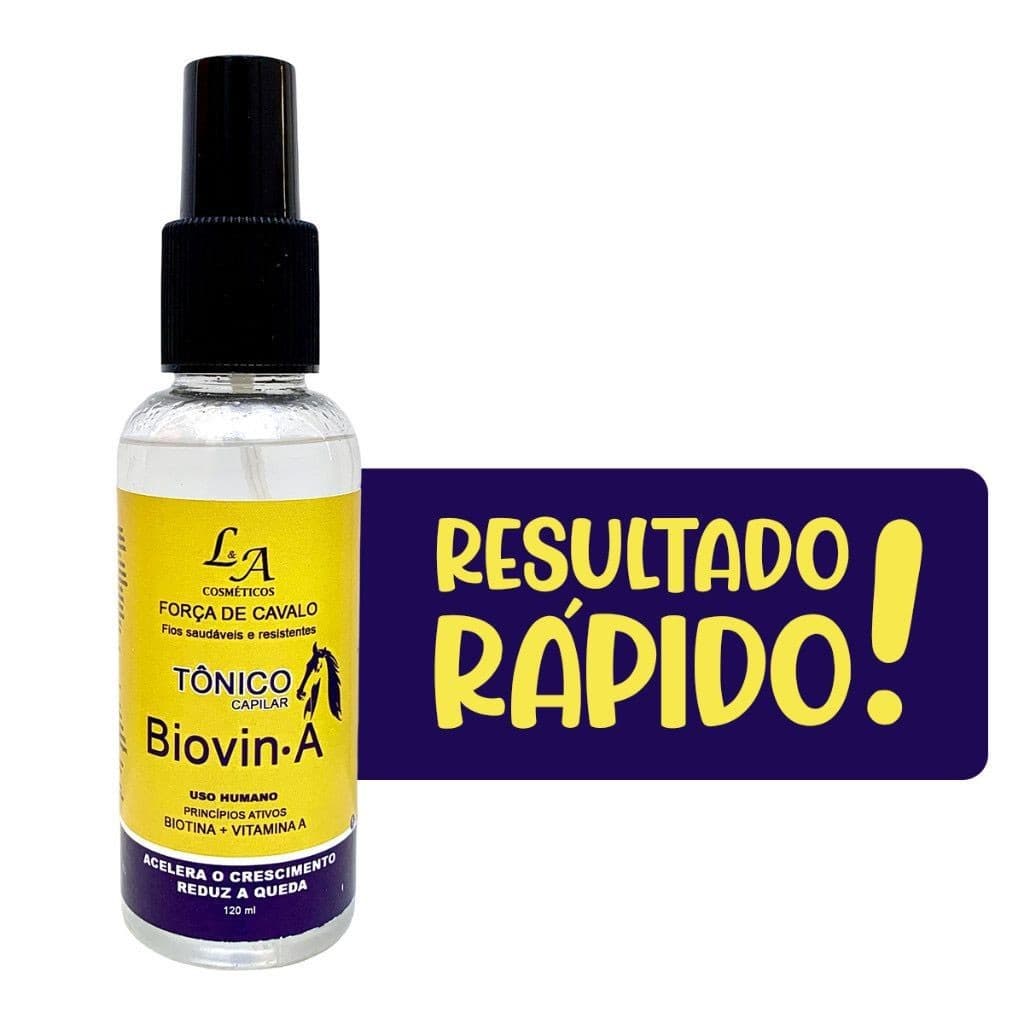 Tônico de Crescimento Acelerado Força de Cavalo Biovin-A Spray 120ml
