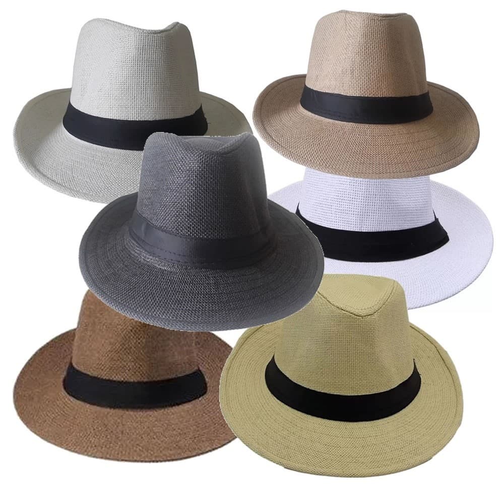Chapeu Modelo Panama Estilo Classico Social Fino Acabamento