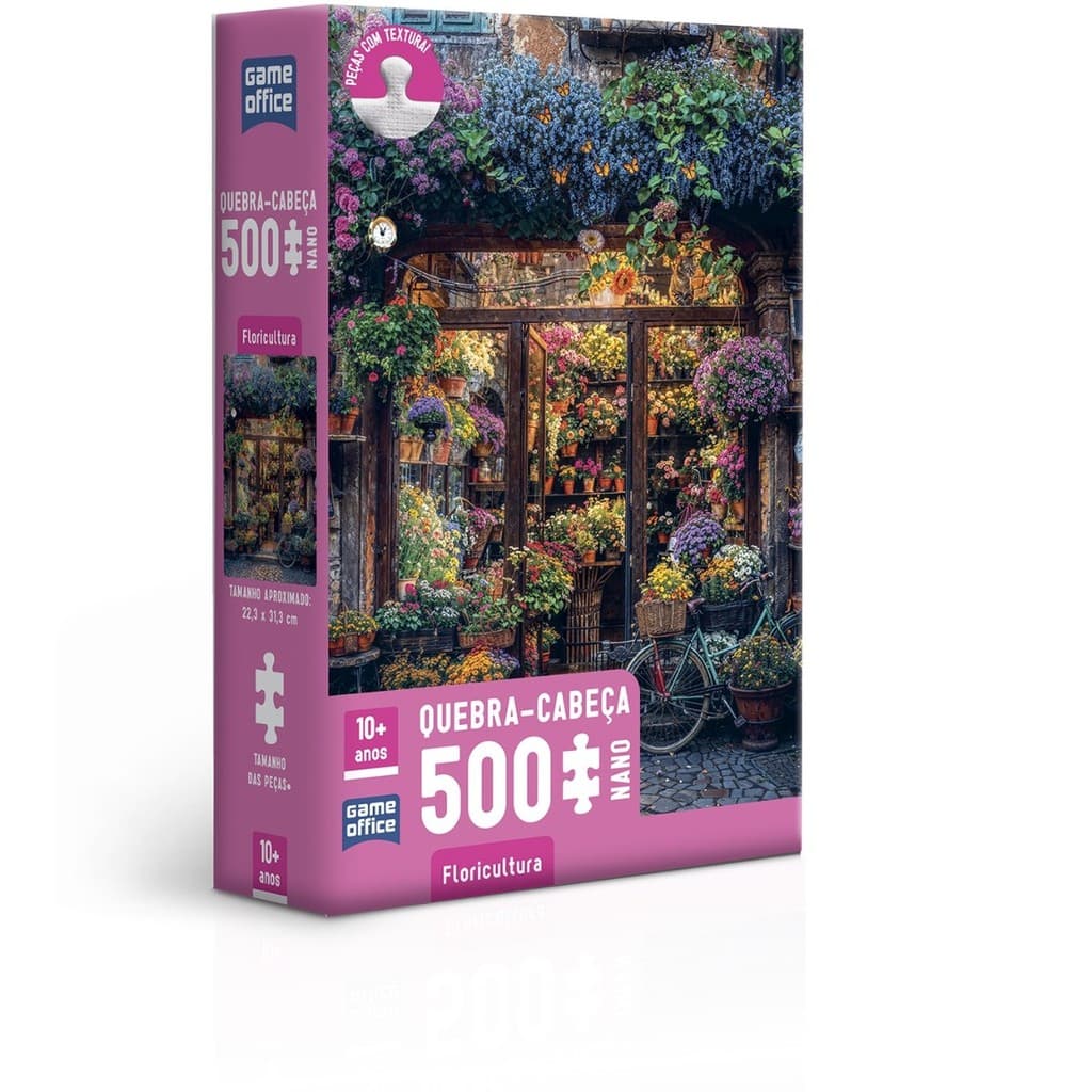 Quebra Cabeça Nano  Floricultura - 500 Peças Toyster