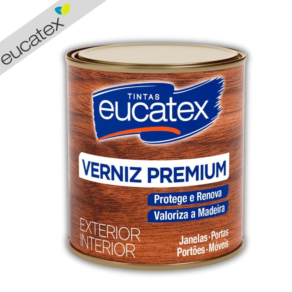 Verniz Marítimo Brilhante Base Solvente Incolor 225ml Eucatex