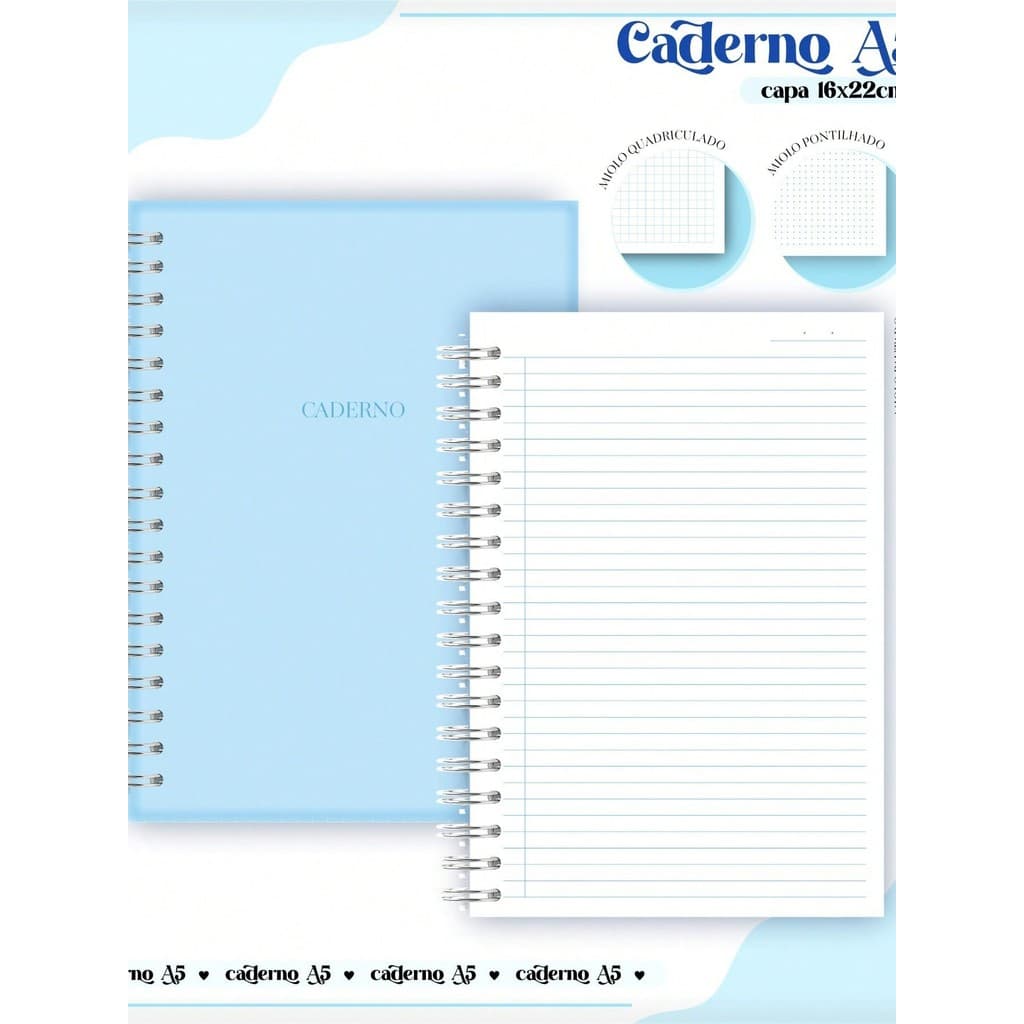 Caderno Capa dura Tamanho A5