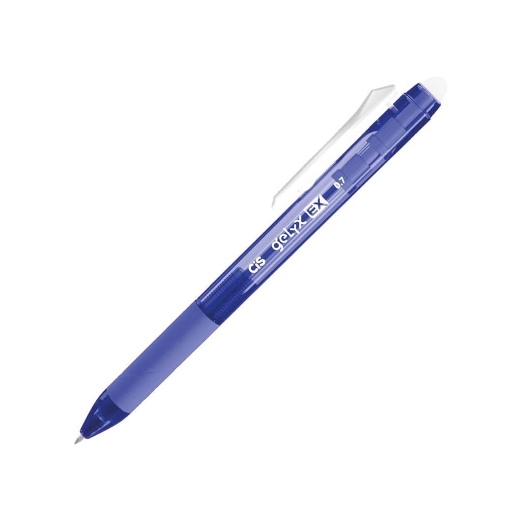 CANETA RETRATIL APAGÁVEL GELYX EX 0,7MM AZUL CIS