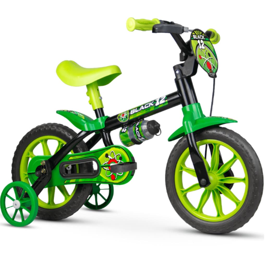 Bicicleta Infantil Black Aro 12  - Nathor