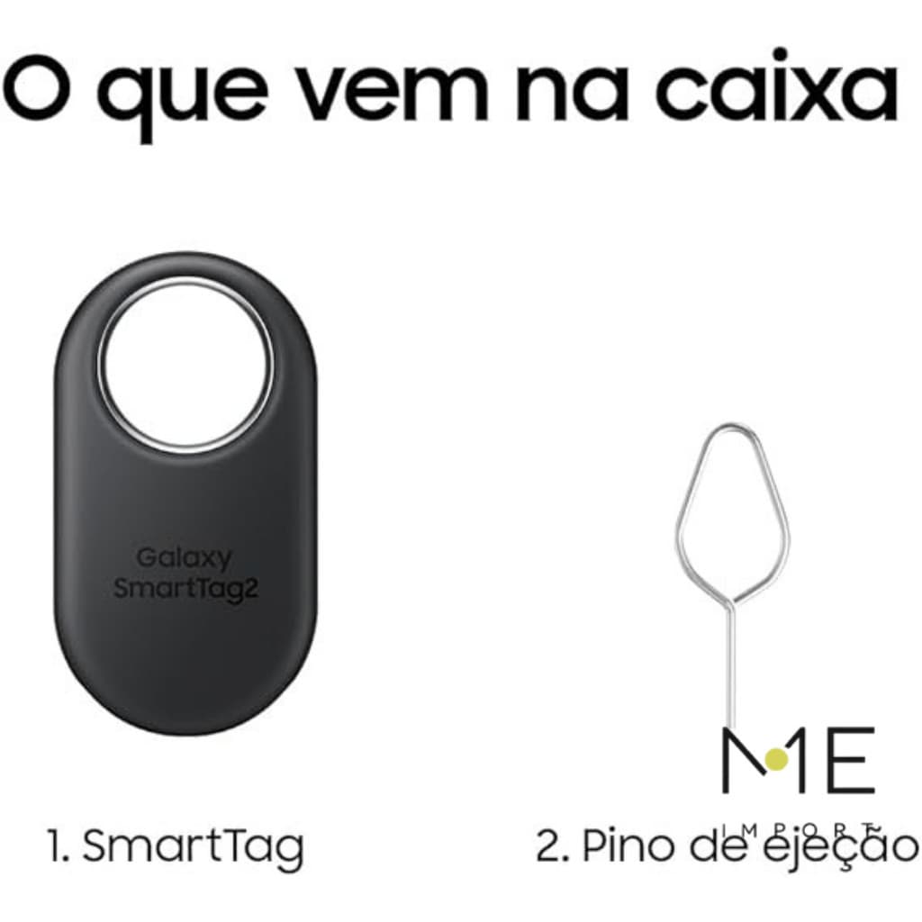 SmartTag 2 Samsung – Preto – Localizador via Bluetooth – Unidade
