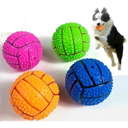 Kit 3 Brinquedos Mordedor Pet Cachorro Filhotes Porte Médio Bola Bolinha para cachorros Cães Petshop