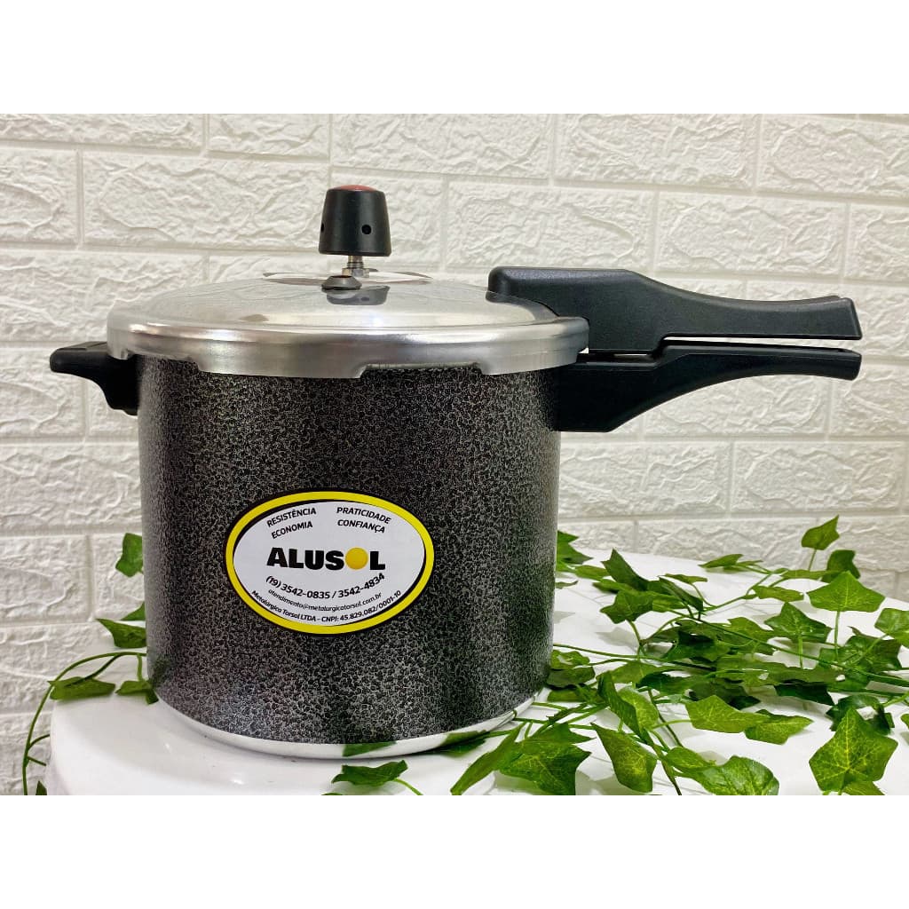 Panela De Pressão 5,0 Litros Com Tampa Externa - ALUSOL - ENVIO RAPIDO