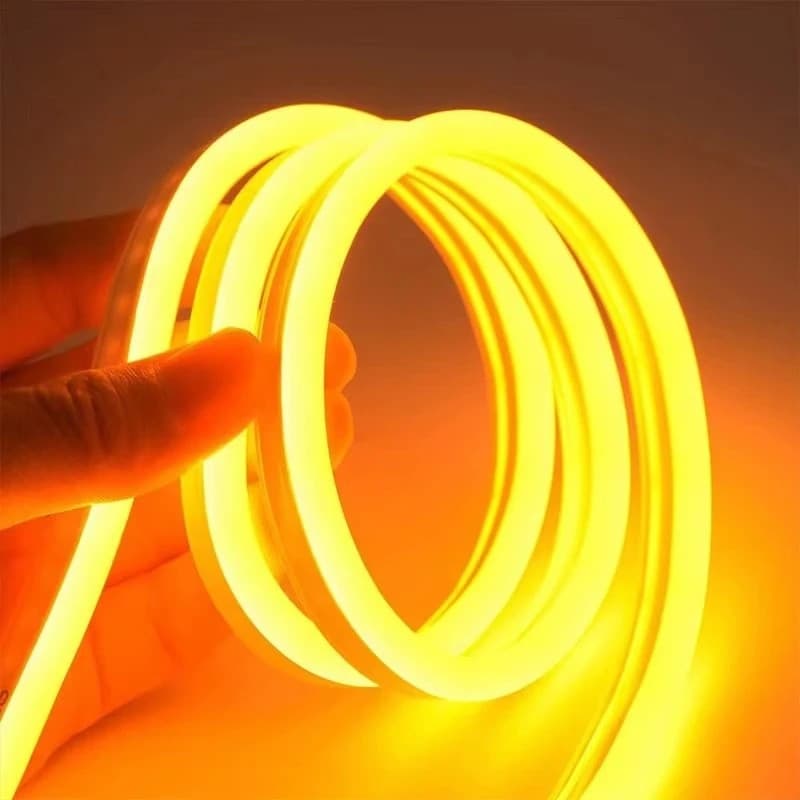 50M DC 12V LED Luz De Corda De Néon 120LEDs/m Luzes De Tira Macias Flexíveis À Prova D'água Para Casa Ao Ar Livre Public