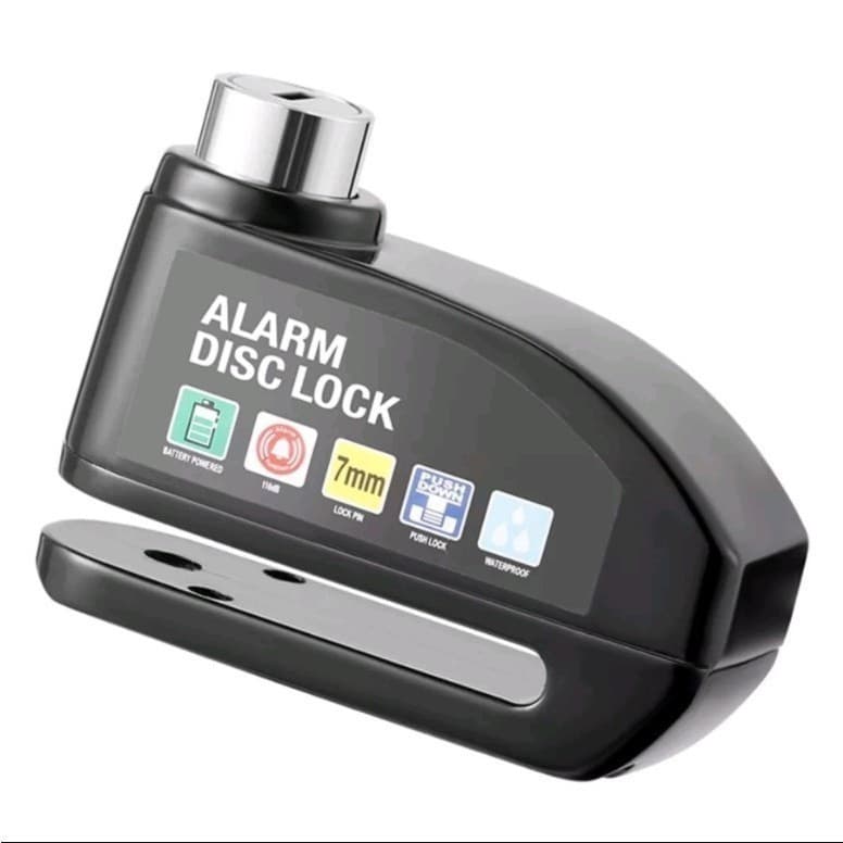 Nave Atacado Trava Cadeado De Freio Disco Com Alarme Sonoro Para Moto 0708