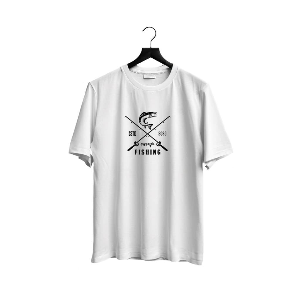 camiseta unissex pescador pesca esportiva logo fish frases