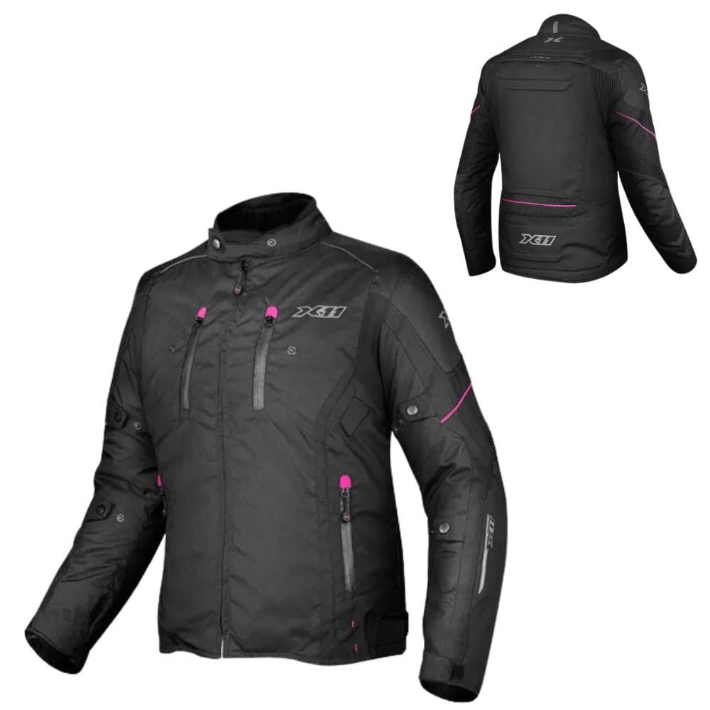 Jaqueta X11 Motociclista Feminina Iron 3 Parka Rosa