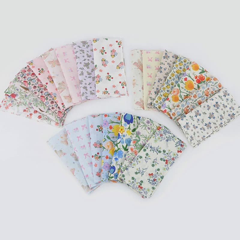 3 Pçs 45x45cm Quadrado Algodão Pastoral Flor Impresso Portátil Senhora Lenço Feminino Absorvente Toalha De Mão Presente
