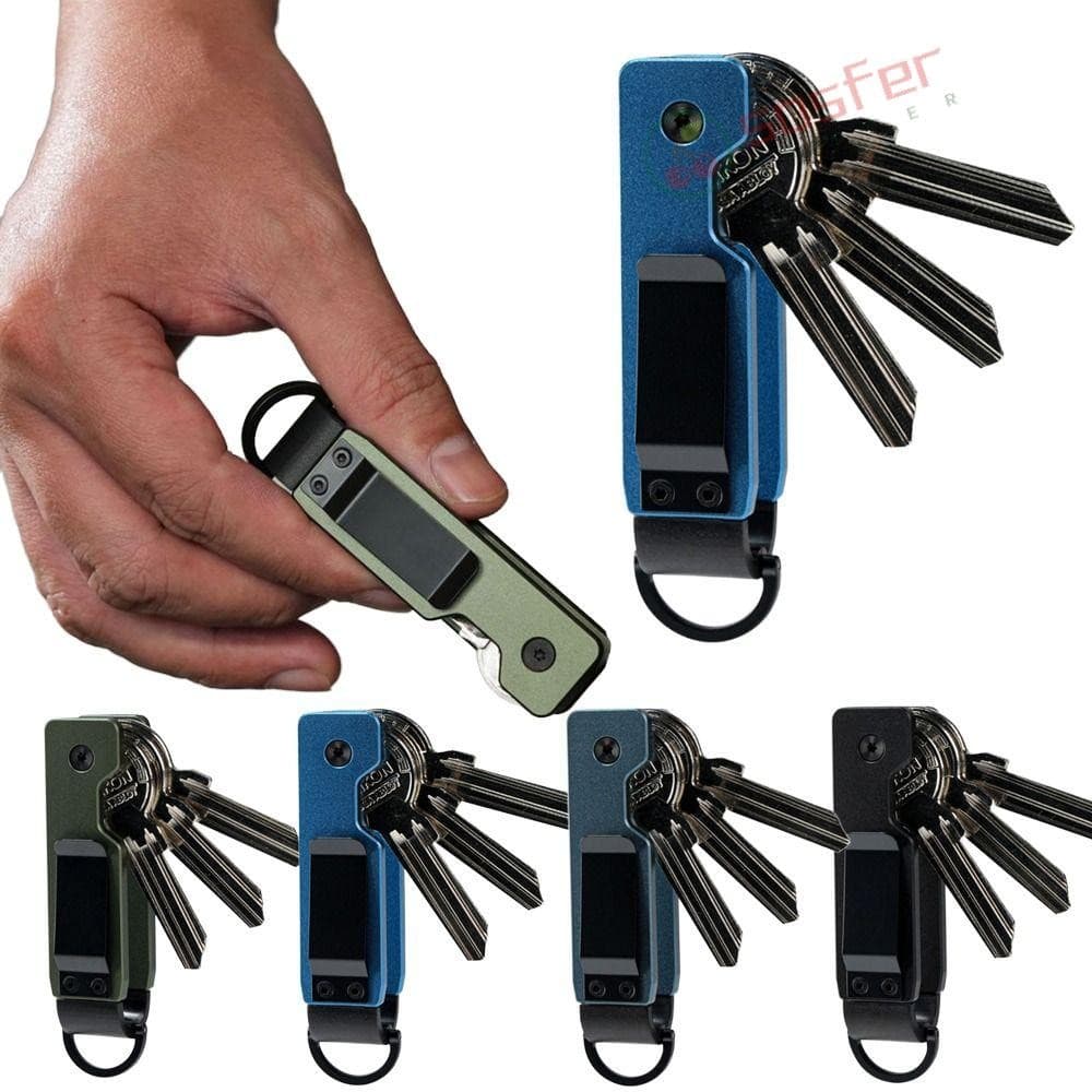Organizador De Chaves SOSFER , Metal Contém Porta-De 2 A 5 , Chaveiro Compacto Minimalista Ao Ar Livre