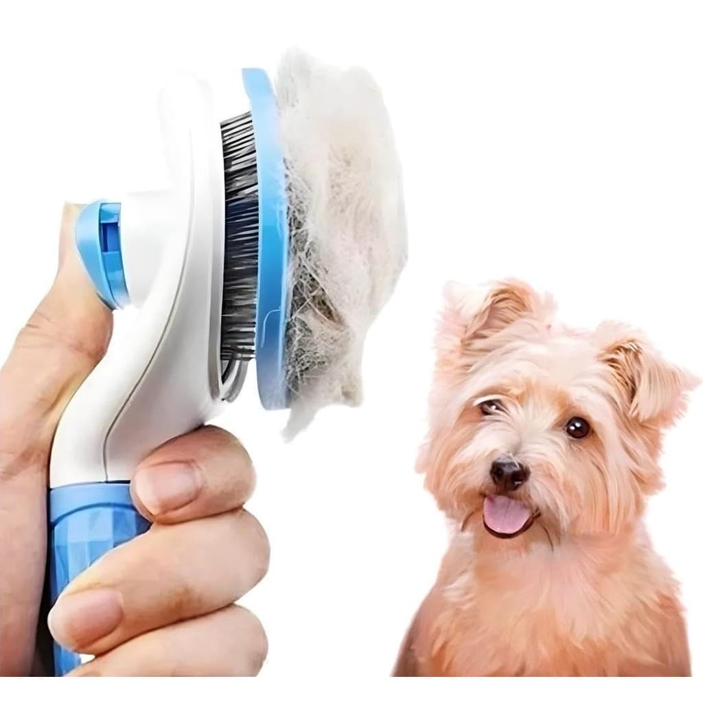 Escova pet tira pelos remove pelos mortos Ultra Rasqueadeira Oval automática cães gatos cachorros