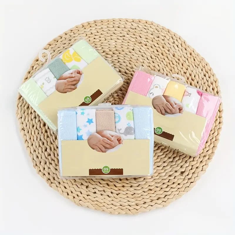 Kit 10 Unidades Toalha Paninho De Boca Ideias para Limpeza Facial Suave 23x23cm