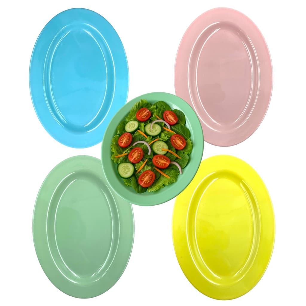 Travessa Colorida Oval Grande 35CM Bandeja Ecos Melamina