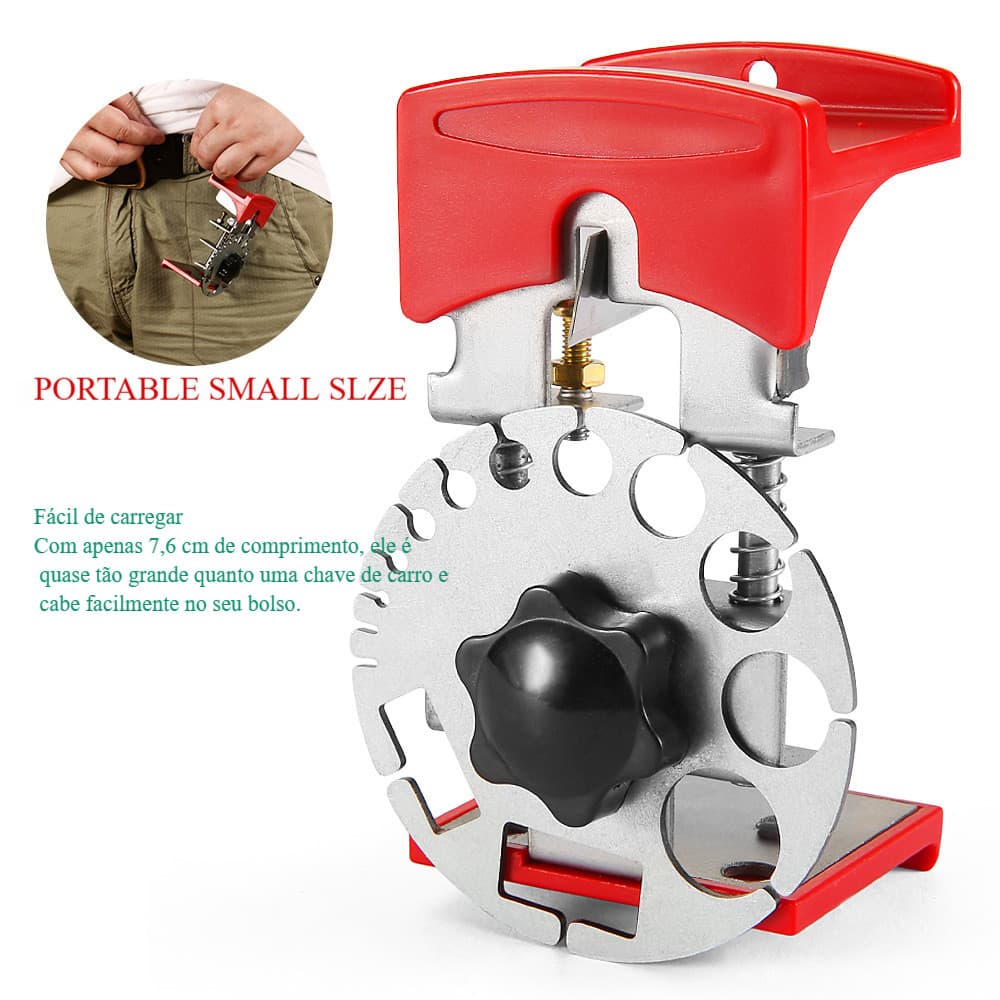 Ferramenta Manual de descascamento de fio - profundidade ajustável, adequada para fio de cabo de 3/64 "-7/16"